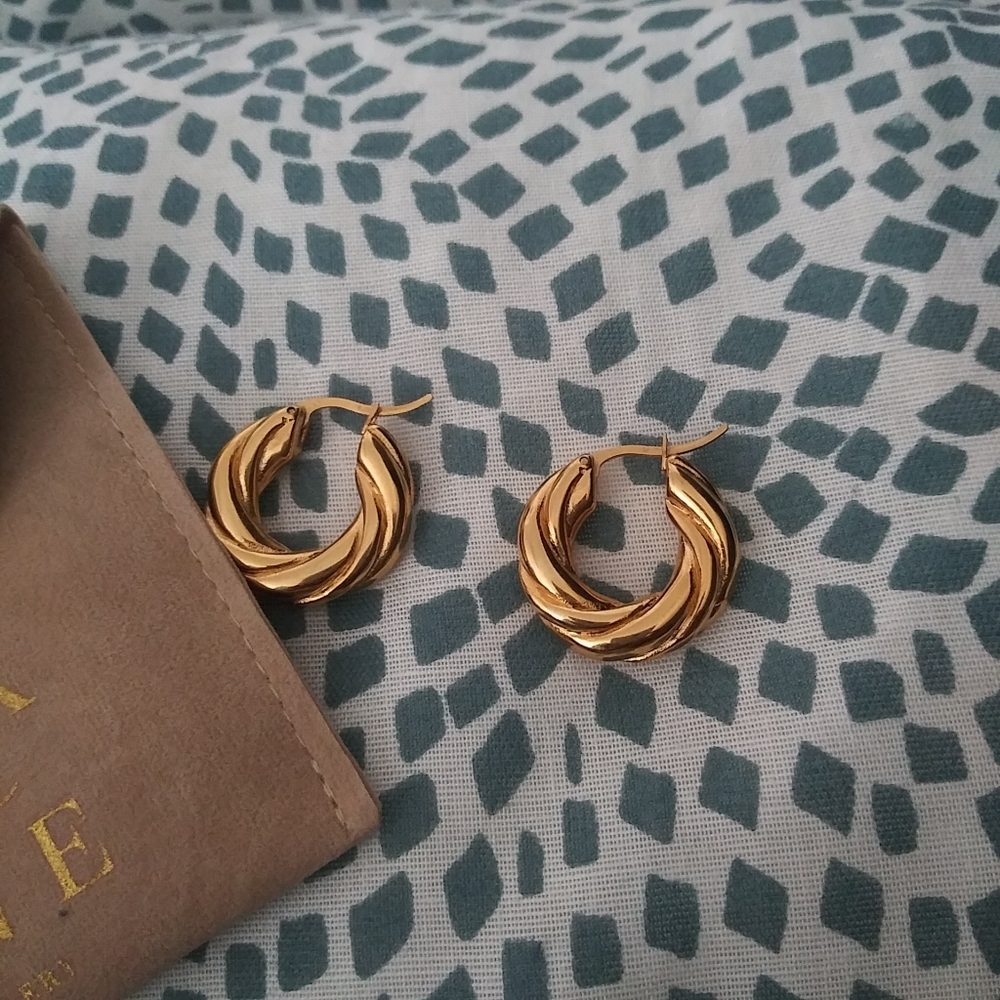 Gold Hoops 24Kt